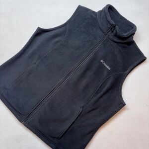 Columbia Sportswear Company Fleece Vest Men's XL Full Zip Sleeveless Jacket Gray
